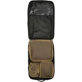 Brandit Textil Brandit US Cooper Packing Cubes (black) für Reisen und Outdoor-Abenteuer, 4-teiliges Taschenset für Kleidung, Schuhe und Ausrüstung, platzsparender Gepäck-Organizer für Rucksack und Koffer