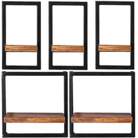 SIT Möbel PANAMA Wandregal-Set 5-teilig 09200-17