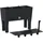 furnicato Hochbeet 60 x 25 x 46 cm Anthrazit
