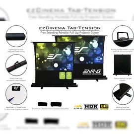Plus Screen ELITE SCREENS-EZ CINEMA PLUS - MOBILE KOFFERLEINWAND4:3 / MaxWhite 2 / 203 x 152-Projektionsleinwand-geeignet für: normalen Beamer