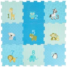 Bieco Puzzlematte Tiere - Blau