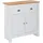 Wohnling Sideboard 79 x 81 x 34,5 cm Weiß / Eiche