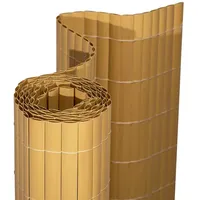 jarolift Sichtschutzzaunmatten Premium PVC Sichtschutzmatte, 200 x 300 cm, bambus, luftdurchlässig, flexibel, recycelbar, verklebte Röhrchen beige 300 m x 200 cm