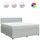 vidaXL Boxspringbett 180 x 200 cm Hellgrau