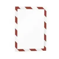 Durable Duraframe Security A4 rot/weiß, (4944132)