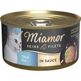Miamor Feine Filets Thunfisch pur in Soße Nassfutter für Katzen