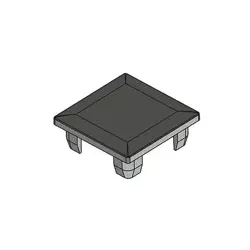 Cadro Profil-Abdeckkappe Standard grau