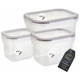 ENGELLAND Frischhaltedose transparent 0,6 l / 1,1 l / 2,0 l 3-teiliges Set