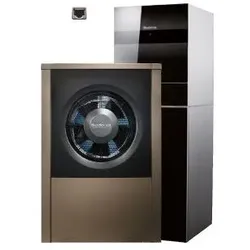 Buderus Logatherm Wärmepumpe WLW196i-6, KM R410A, ARTP120 Außen aufgestellt, reversibel, Puffer120l, 7,6kW bei A2/W35, Schwarz 7739616347