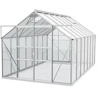 Vitavia Gewächshaus Neptun Plus 11500 ESG, inkl. Fundament, ca. B254/H238/T441 cm
