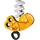 Petzl Abseilgerät Gelb/Orange