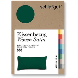 schlafgut Kissenbezug Woven Satin 40 x 80 cm Grün