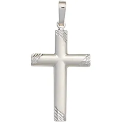 Kreuz-Anhänger JOBO "Anhänger Kreuz", silber (silber 925), Schmuckanhänger, Damen, Silber 925 (Sterlingsilber), 925 Silber