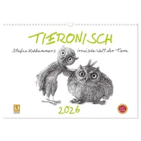 Calvendo TIERONISCH (Wandkalender 2026 DIN A3 quer), CALVENDO Monatskalender