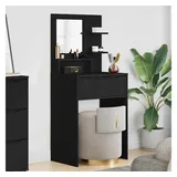 vidaXL Schlafzimmer-Frisiertische mit Regal Schwarz 80 x 39,6 x 135 cm