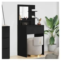 vidaXL Schlafzimmer-Frisiertische mit Regal Schwarz 80 x 39,6 x 135 cm