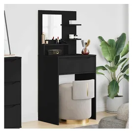 vidaXL Schlafzimmer-Frisiertische mit Regal Schwarz 80 x 39,6 x 135 cm