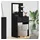 vidaXL Schlafzimmer-Frisiertische mit Regal Schwarz 80 x 39,6 x 135 cm