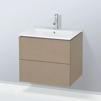 Duravit L-Cube Waschtischunterschrank, 2 Auszüge, LC624007575