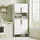 Homcom Küchenbuffet mit Mikrowellenablage 79 x 40 x 175 cm Weiß
