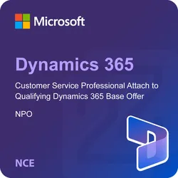Microsoft Dynamics 365 Customer Service Pro Attach - Qualifying Dynamics 365 Base Offer - NPO (NCE)