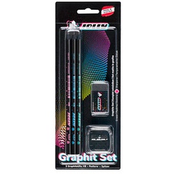 JOLLY Next Graphit Bleistift-Set HB schwarz, 1 Set