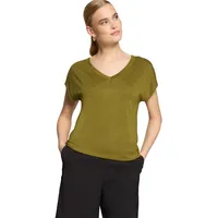 Zero Kurzarm-Shirt mit V-Ausschnitt in fir Green | Gr.: 40