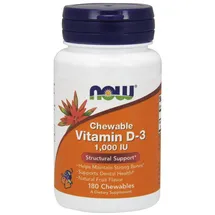 NOW Foods Vitamin D3 Kautabletten 180 St.