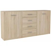 matkam Kommode 177 x 75 x 35 cm Braun