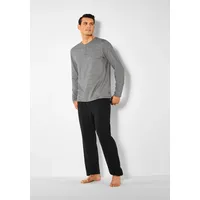 S.Oliver Pyjama (2 tlg 1 Stück), Schlafanzug mit Knopfleiste