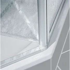 Kermi NOVA 2000 Duschtür rechts 80 x 200 cm 765-800 mm weiß Kunstglas