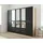 Priess Wäscheschrank Barcelona 230 x 193 x 54 cm Braun/Schwarz