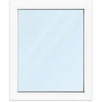 Fenster 75x90 cm, Kunststoff Profil aluplast IDEAL® 4000, Weiß, 750x900 mm, einteilig festverglast, 2-fach Verglasung, individuell konfigurieren