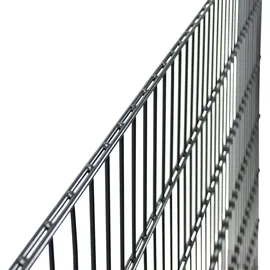 GAH Alberts Alberts Doppelstabmattenzaun-Grundset, Länge 10 m, zum Einbetonieren