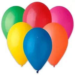 Setze 50 bunte Luftballons