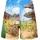 ZigZag Badeshorts Tino beige/blau 116
