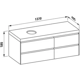 Laufen LANI Waschtischplatte wildeiche