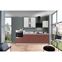 Express Küchen Küchenzeile »Bari«, mit Soft-Close-Funktion und Vollauszügen, vormontiert, Breite 280 cm, weiß