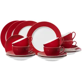 Ritzenhoff & Breker Doppio Kaffeeservice 18er Set rot