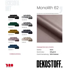 bromarkt Ecksofa NUBES Schlaffunktion Bettkasten L-Form 298x184x85cm Rosa, - Rosa