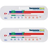 Kühlschrankthermometer Analog und Gefrierschrank Thermometer - Ideale Temperaturanzeige für Kühlschränke – Kühlschrank-Gefrierschrank-Thermometer Analog im Doppelpack