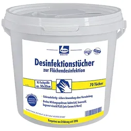 Dr. Becher Desinfektionstücher 29 x 30 cm 70 Tücher Tuchformat 290 x 300 mm, mit Abreissperforation, biologisch