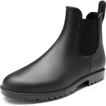 DREAM PAIRS Gummistiefel Herren Halbhoch Chelsea Boots Arbeitsschuhe wasserdichte Stiefel,Size 44,Schwarz,SDRB2401M-E - Schwarz - 44