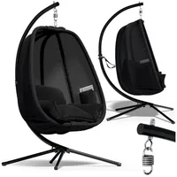 CASARIA Casaria® Hängesessel Outdoor mit Gestell xxl Hängestuhl 94cm