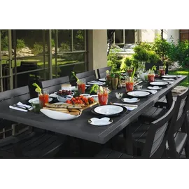 KETER - Tisch aus Polypropylen 160x90x75 weiß/cappuccino