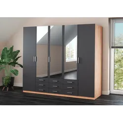 priess Kleiderschrank »Amsterdam«, mit oder ohne LED-Beleuchtung priess Artisan Eiche/Schwarz