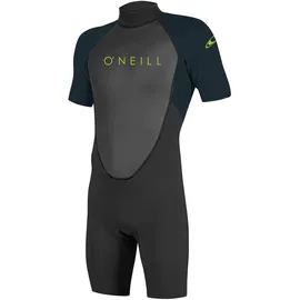 O'Neill Wetsuits Jungen Reactor II 2mm Back Zip Spring Wetsuit Neoprenanzug, Black/Slate, 12