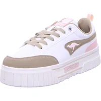 KangaROOS Damen KangaLift Apex Sneaker, White/beige, 40