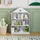 [en.casa] Kinderregal Vipsali 107 x 83 x 30 cm MDF weiß/mint