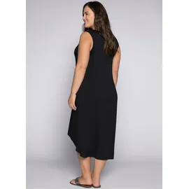 sheego Etuikleid Strandkleid Schwarz 44
